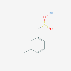 molecular formula C8H9NaO2S B13186422 Sodium (3-methylphenyl)methanesulfinate 