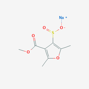 Sodium 4-(methoxycarbonyl)-2,5-dimethylfuran-3-sulfinate