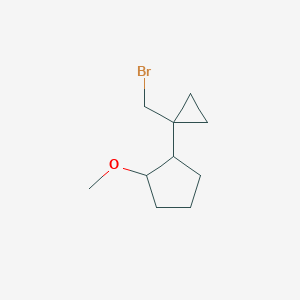 1-[1-(Bromomethyl)cyclopropyl]-2-methoxycyclopentane