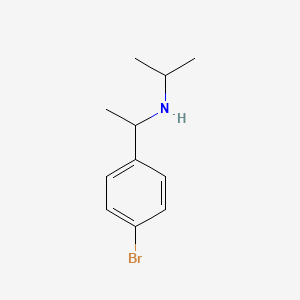 molecular formula C11H16BrN B13186450 [1-(4-Bromophenyl)ethyl](propan-2-yl)amine 