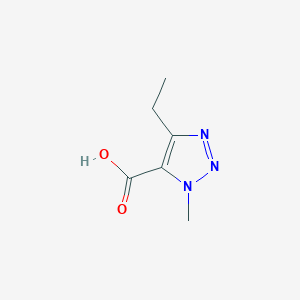 molecular formula C6H9N3O2 B13186490 4-Ethyl-1-methyl-1H-1,2,3-triazole-5-carboxylic acid 