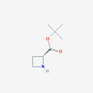 molecular formula C8H15NO2 B13186501 (R)-tert-Butylazetidine-2-carboxylate 