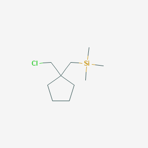 {[1-(Chloromethyl)cyclopentyl]methyl}trimethylsilane