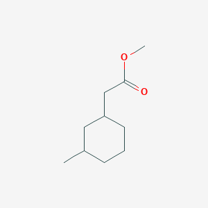 molecular formula C10H18O2 B13186528 Methyl 2-(3-methylcyclohexyl)acetate 