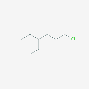 molecular formula C8H17Cl B13186548 1-Chloro-4-ethylhexane 