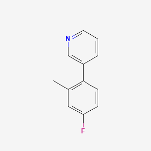 3-(4-Fluoro-2-methylphenyl)pyridine