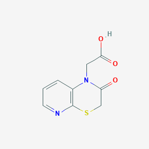 molecular formula C9H8N2O3S B13186622 2-(2-oxo-2,3-dihydro-1H-pyrido[2,3-b][1,4]thiazin-1-yl)acetic acid 