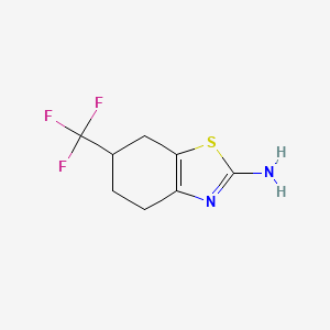 molecular formula C8H9F3N2S B13186623 6-(Trifluoromethyl)-4,5,6,7-tetrahydro-1,3-benzothiazol-2-amine 