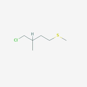 1-Chloro-2-methyl-4-(methylsulfanyl)butane