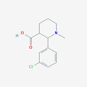 2-(3-Chlorophenyl)-1-methylpiperidine-3-carboxylic acid