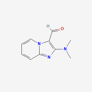 molecular formula C10H11N3O B13186701 2-(Dimethylamino)imidazo[1,2-a]pyridine-3-carbaldehyde 