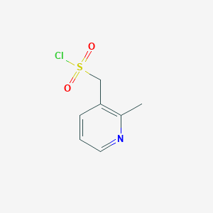 molecular formula C7H8ClNO2S B13186717 (2-Methylpyridin-3-YL)methanesulfonyl chloride 