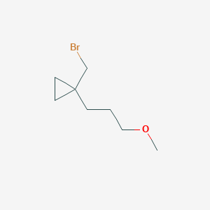 1-(Bromomethyl)-1-(3-methoxypropyl)cyclopropane