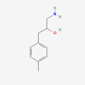 molecular formula C10H15NO B13186745 1-Amino-3-(4-methylphenyl)propan-2-ol 