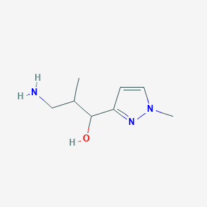 3-Amino-2-methyl-1-(1-methyl-1H-pyrazol-3-yl)propan-1-ol