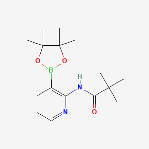 molecular formula C16H25BN2O3 B1318677 N-(3-(4,4,5,5-四甲基-1,3,2-二氧杂硼烷-2-基)吡啶-2-基)新戊酰胺 CAS No. 532391-30-3