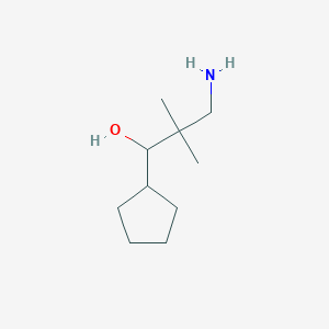 3-Amino-1-cyclopentyl-2,2-dimethylpropan-1-ol