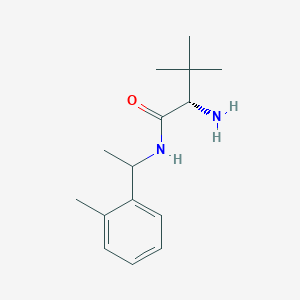 molecular formula C15H24N2O B13186813 (2S)-2-amino-3,3-dimethyl-N-[1-(2-methylphenyl)ethyl]butanamide 