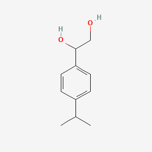 molecular formula C11H16O2 B13186815 1-[4-(Propan-2-yl)phenyl]ethane-1,2-diol 