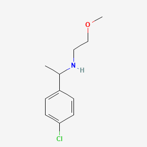 molecular formula C11H16ClNO B13186817 [1-(4-Chlorophenyl)ethyl](2-methoxyethyl)amine 