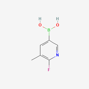 molecular formula C6H7BFNO2 B1318685 2-氟-3-甲基吡啶-5-硼酸 CAS No. 904326-92-7