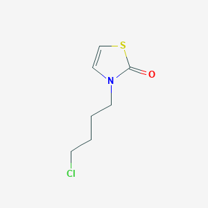 molecular formula C7H10ClNOS B13186859 3-(4-Chlorobutyl)-2,3-dihydro-1,3-thiazol-2-one 