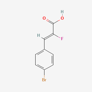 (2Z)-3-(4-Bromophenyl)-2-fluoroprop-2-enoic acid