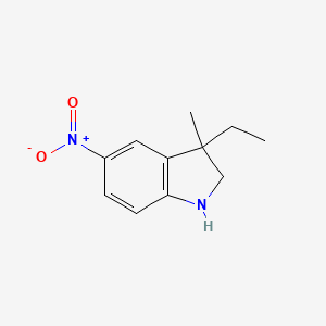 3-Ethyl-3-methyl-5-nitro-2,3-dihydro-1H-indole