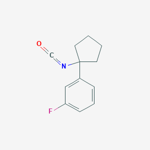 1-Fluoro-3-(1-isocyanatocyclopentyl)benzene