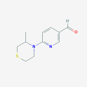 6-(3-Methylthiomorpholin-4-YL)pyridine-3-carbaldehyde