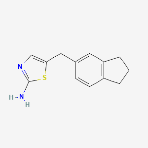 5-(2,3-dihydro-1H-inden-5-ylmethyl)-1,3-thiazol-2-amine