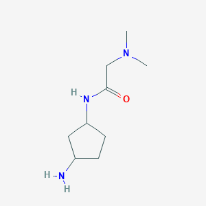 molecular formula C9H19N3O B13186941 N-(3-Aminocyclopentyl)-2-(dimethylamino)acetamide 