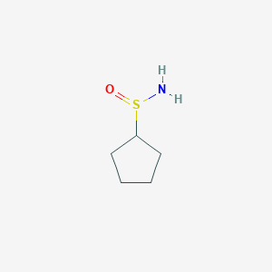 molecular formula C5H11NOS B13186950 Cyclopentanesulfinamide 