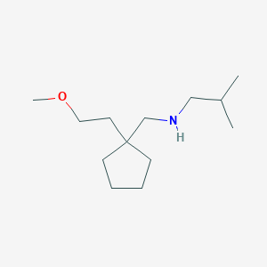 molecular formula C13H27NO B13186983 ([1-(2-Methoxyethyl)cyclopentyl]methyl)(2-methylpropyl)amine 