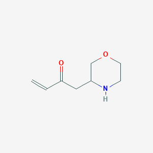 molecular formula C8H13NO2 B13186998 1-(Morpholin-3-yl)but-3-en-2-one 