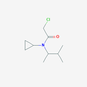 molecular formula C10H18ClNO B13186999 2-chloro-N-cyclopropyl-N-(3-methylbutan-2-yl)acetamide 