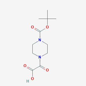 molecular formula C11H18N2O5 B1318702 (4-Boc-哌嗪-1-基)-氧代乙酸 CAS No. 788153-44-6
