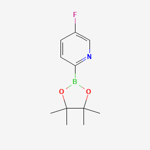 molecular formula C11H15BFNO2 B1318706 5-Fluoro-2-(4,4,5,5-tetramethyl-1,3,2-dioxaborolan-2-yl)pyridine CAS No. 791819-04-0
