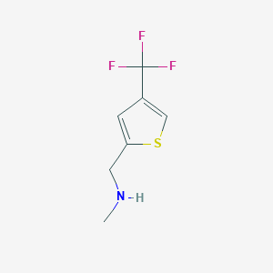 Methyl({[4-(trifluoromethyl)thiophen-2-yl]methyl})amine