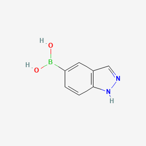 molecular formula C7H7BN2O2 B1318709 1H-Indazole-5-boronic acid CAS No. 338454-14-1