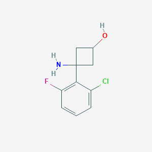 3-Amino-3-(2-chloro-6-fluorophenyl)cyclobutan-1-ol