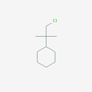 molecular formula C10H19Cl B13187108 (1-Chloro-2-methylpropan-2-yl)cyclohexane 