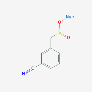 molecular formula C8H6NNaO2S B13187109 Sodium (3-cyanophenyl)methanesulfinate 