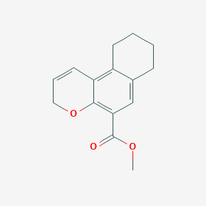 molecular formula C15H16O3 B13187130 methyl 3H,7H,8H,9H,10H-cyclohexa[f]chromene-5-carboxylate 