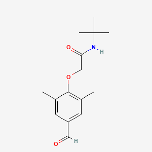 N-tert-butyl-2-(4-formyl-2,6-dimethylphenoxy)acetamide