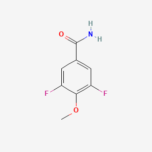 molecular formula C8H7F2NO2 B1318714 3,5-Difluoro-4-methoxybenzamide CAS No. 343-79-3