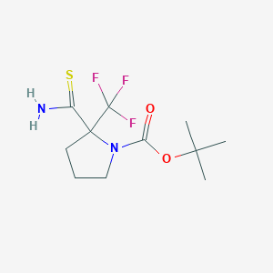 tert-Butyl 2-carbamothioyl-2-(trifluoromethyl)pyrrolidine-1-carboxylate