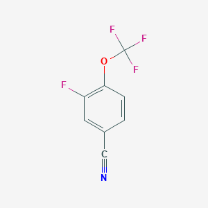 molecular formula C8H3F4NO B1318719 3-Fluoro-4-(trifluoromethoxy)benzonitrile CAS No. 886498-94-8
