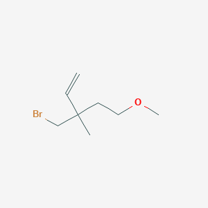 3-(Bromomethyl)-5-methoxy-3-methylpent-1-ene