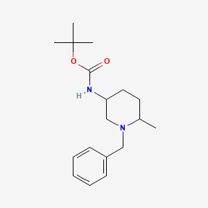 tert-butyl N-(1-benzyl-6-methylpiperidin-3-yl)carbamate